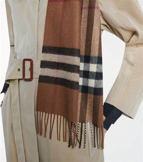 burberry scarf with red coat|burberry giant check cashmere scarf.